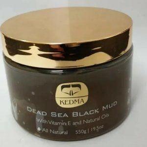 KEDMA DEAD SEA BLACK MUD-VITAMIN E & NATURAL OILS- 19.5 fl oz / 550 g-NEW-SEALED